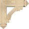 Ekena Millwork Merced Arts and Crafts Rough Sawn Bracket w/ Offset Brace, Douglas Fir, 6"W x 18"D x 18"H BKT0604X18X18MRC03RDF - alternate 2